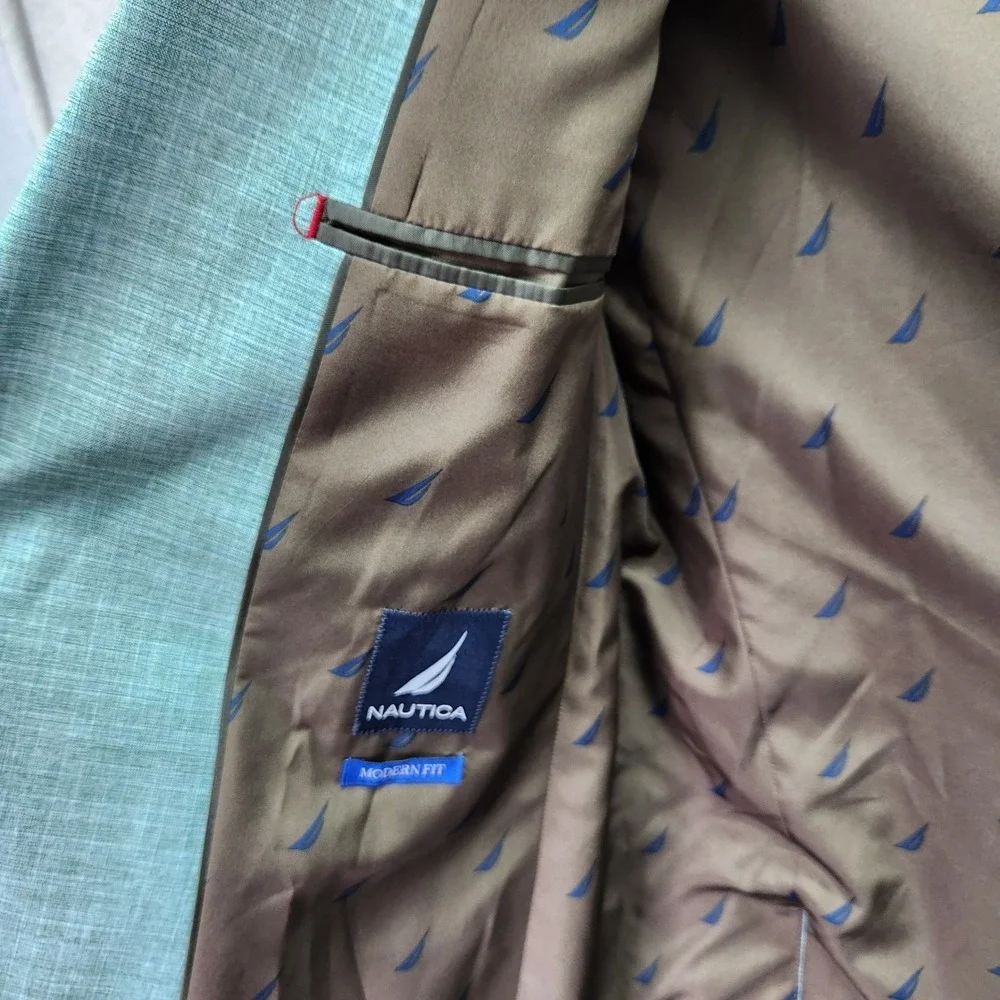Nautica Mint Green Two-Piece Men's Suit - Picture 5 of 14